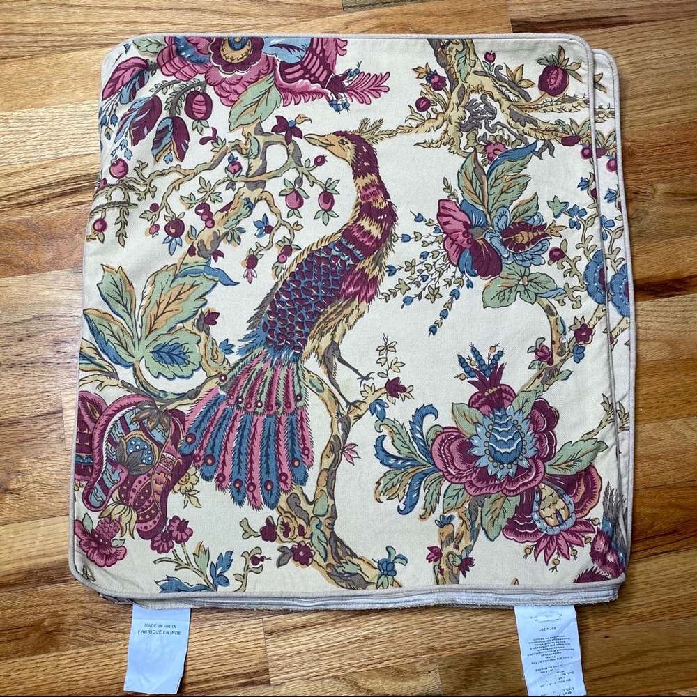 ❌SOLD❌Pottery Barn bird peacock pillow covers - Picture 2 of 13